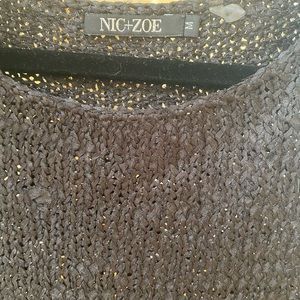 Nic + Zoe Black Knit Tank